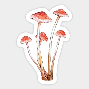 Tall Magical Mushrooms Sticker